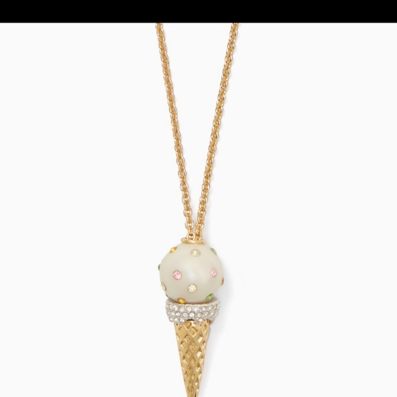 kate spade Jewelry Nwts Kate Spade Ice Cream Cone Necklace Poshmark
